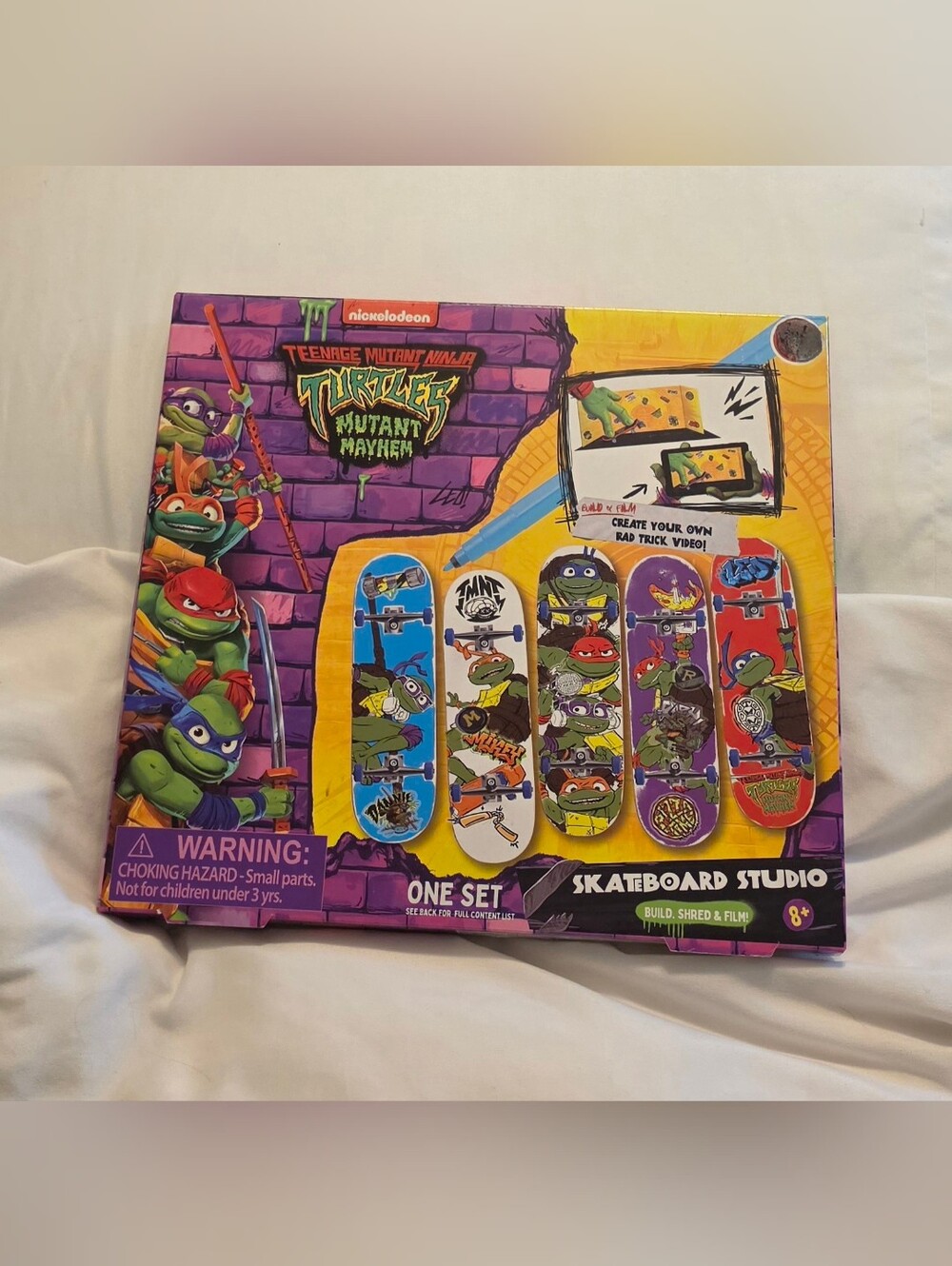 Teenage Mutant Ninja Turtles Mutant Mayhem Skateboard Studio Nickelodeon Toy New